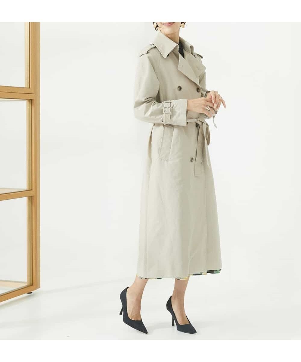 【ミッシェルクラン/MICHEL KLEIN】のロングトレンチコート 人気、トレンドファッション・服の通販 founy(ファニー) 　ファッション　Fashion　レディースファッション　Fashion for Women　アウター　Coat / Outerwear Collection　コート・ロングコート・ピーコート　Long Coats, Peacoats & More　トレンチコート / 春秋の定番アウター　Trench Coats　おすすめ　Recommended / Our Picks　オケージョン　Occasion Wear　ジャケット　Jacket, Outerwear　スリーブ　Sleeve, Long Sleeve / Short Sleeve　デニム　Denim, Jeans Material　ポケット　Pocket, Pocket Detail　リラックス　Relax, Relaxed Fit　ロング　Long, Long-Length　切替　Switching, Contrast Panel　定番　Standard, Basic Item　羽織　Haori, Light Jacket　 other-1|ID: prp329100004693843 ipo3291000000033892247
