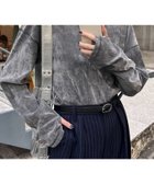 【チャオパニックティピー/CIAOPANIC TYPY】のサイドスリットシアーフロッキーベロア見えトップス 人気、トレンドファッション・服の通販 founy(ファニー) ファッション Fashion レディースファッション Fashion for Women トップス・カットソー Cut & Sew Tops ベロアトップス Velour Tops / Velvet-Look Items シンプル Simple, Minimal スリット Slit, Slit Detail デニム Denim, Jeans Material トレンド Trend, Trending Now ベロア Velour, Soft Velvet メッシュ Mesh, Net Fabric ロング Long, Long-Length おすすめ Recommended / Our Picks thumbnail グレー|ID: prp329100004693870 ipo3291000000033892577