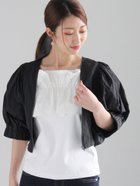 【テチチ/Te chichi】のバルーンスリーブショートブルゾン ブラック|ID: prp329100004693871 ipo3291000000033892587