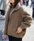 【ビームス ウイメン/BEAMS】のスタンドカラー ボア ブルゾン MOCHA|ID: prp329100004693872 ipo3291000000033892594