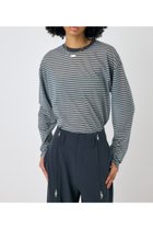【マウジー/moussy】のSHEER BORDER ロンT 人気、トレンドファッション・服の通販 founy(ファニー) ファッション Fashion レディースファッション Fashion for Women トップス・カットソー Cut & Sew Tops ロングTシャツ・Tシャツ Longline T-Shirts & Tees おすすめ Recommended / Our Picks シアー Sheer, See-Through シンプル Simple, Minimal ボーダー Border, Stripe リラックス Relax, Relaxed Fit 人気 Popular, Best Seller 再入荷 Restock / Back in Stock thumbnail GRY|ID: prp329100004693882 ipo3291000000033892727