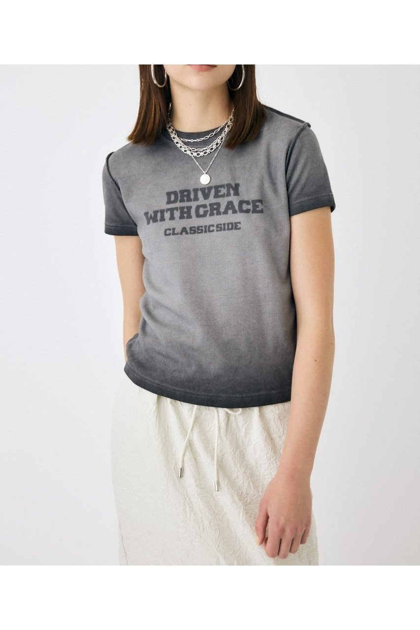 【マウジー/moussy】のBLURRED LOGO TEE インテリア・キッズ・メンズ・レディースファッション・服の通販 founy(ファニー) 　ファッション　Fashion　レディースファッション　Fashion for Women　おすすめ　Recommended / Our Picks　シンプル　Simple, Minimal　人気　Popular, Best Seller　再入荷　Restock / Back in Stock　L/BLK1|ID: prp329100004693895 ipo3291000000033892916