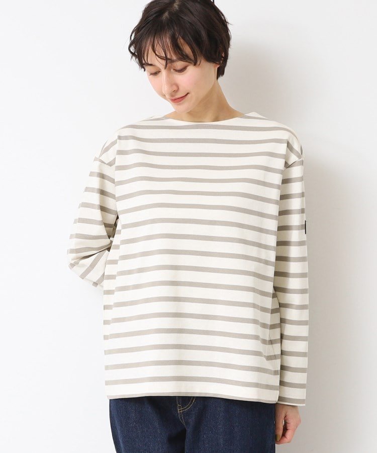 【デッサン/Dessin】の【ユニセックス】ボーダー長袖Tシャツ インテリア・キッズ・メンズ・レディースファッション・服の通販 founy(ファニー) 　ファッション　Fashion　レディースファッション　Fashion for Women　トップス・カットソー　Cut & Sew Tops　シャツ・ブラウス・オフィスカジュアル　Elegant Blouses & Button-Ups　ロングTシャツ・Tシャツ　Longline T-Shirts & Tees　インナー　Innerwear　デニム　Denim, Jeans Material　ベーシック　Basic, Essential　ボトム　Bottoms, Lower Wear　ボーダー　Border, Stripe　ミリタリー　Military, Army Style　長袖　Long Sleeve, Full Sleeve　ライトグレー|ID: prp329100004693896 ipo3291000000033892922