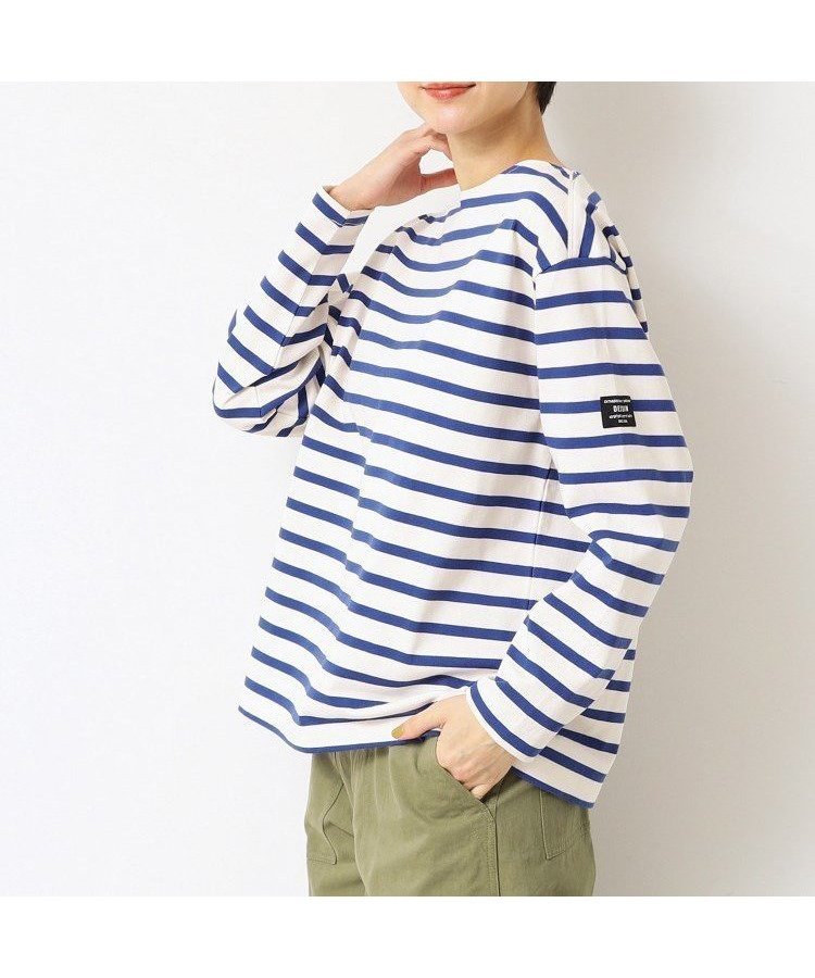 【デッサン/Dessin】の【ユニセックス】ボーダー長袖Tシャツ インテリア・キッズ・メンズ・レディースファッション・服の通販 founy(ファニー) 　ファッション　Fashion　レディースファッション　Fashion for Women　トップス・カットソー　Cut & Sew Tops　シャツ・ブラウス・オフィスカジュアル　Elegant Blouses & Button-Ups　ロングTシャツ・Tシャツ　Longline T-Shirts & Tees　インナー　Innerwear　デニム　Denim, Jeans Material　ベーシック　Basic, Essential　ボトム　Bottoms, Lower Wear　ボーダー　Border, Stripe　ミリタリー　Military, Army Style　長袖　Long Sleeve, Full Sleeve　ブルー|ID: prp329100004693896 ipo3291000000033892924