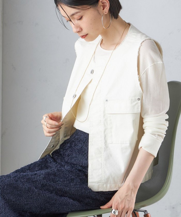【シップス フォー ウィメン/SHIPS】の手洗い可能 ミリタリー ショート ジレ インテリア・キッズ・メンズ・レディースファッション・服の通販 founy(ファニー) https://founy.com/ ファッション Fashion レディースファッション Fashion for Women アウター Coat / Outerwear Collection トップス・カットソー Cut & Sew Tops ベスト&ジレ / 重ね着スタイル Vests & Gilets 2024年 2024 2024春夏・S/S Spring/Summer 2024 SS24 コンパクト Compact, Small Size サテン Satin, Glossy Fabric ショート Short, Short Length ジャケット Jacket, Outerwear ストレッチ Stretch, Stretchy Fabric フリンジ Fringe, Tassel ポケット Pocket, Pocket Detail ミリタリー Military, Army Style リメイク Remake, Reconstructed |ID: prp329100004693919 ipo3291000000033893198