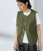 【シップス フォー ウィメン/SHIPS】の手洗い可能 ミリタリー ショート ジレ オリーブ|ID: prp329100004693919 ipo3291000000033893200