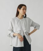 【グローバルワーク/GLOBAL WORK】のキレイつづくティアードブラウス/579500 オフストライプ06|ID:prp329100004693932