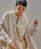 【グローバルワーク/GLOBAL WORK】の吉高由里子さん着用/スウェットライクロゴVネックカーディガン/571352 オートミール07|ID:prp329100004693933