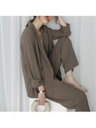 【ジュノア/JUNOAH】の2つボタンダブルジャケットセットアップ グレージュ|ID: prp329100004693934 ipo3291000000033893384