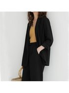 【ジュノア/JUNOAH】の2つボタンダブルジャケットセットアップ ブラック|ID: prp329100004693934 ipo3291000000033893386