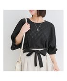 【その他のブランド/Other】のリングアクセサリー付きカットレーストップス 黒|ID: prp329100004693939 ipo3291000000033893415