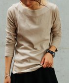 【ビーフラット/bflat】のフライスボートネックロンT トップス カットソー 長袖 綿 綿100 グレーベージュ|ID: prp329100004693942 ipo3291000000034290065
