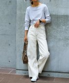 【ビーフラット/bflat】のフライスボートネックロンT トップス カットソー 長袖 綿 綿100 アイスグレー|ID: prp329100004693942 ipo3291000000034290066
