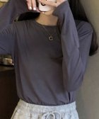 【アイモハ/aimoha】のaimoha -select-/シンプル無地長袖カットソー 人気、トレンドファッション・服の通販 founy(ファニー) ファッション Fashion レディースファッション Fashion for Women トップス・カットソー Cut & Sew Tops カットソー・ベーシックTシャツ Cut-and-Sewn Tops / Stretch Tees & Basics おすすめ Recommended / Our Picks カットソー Cut and Sewn Top カーディガン Cardigan, Knitwear シンプル Simple, Minimal ジャケット Jacket, Outerwear デニム Denim, Jeans Material フィット Fit, Slim Fit エレガント 上品 Elegant 無地 Plain, Solid Color 長袖 Long Sleeve, Full Sleeve thumbnail ダークグレー|ID: prp329100004693977 ipo3291000000033893882