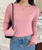【アイモハ/aimoha】のaimoha -select-/シンプル無地長袖カットソー 人気、トレンドファッション・服の通販 founy(ファニー) ファッション Fashion レディースファッション Fashion for Women トップス・カットソー Cut & Sew Tops カットソー・ベーシックTシャツ Cut-and-Sewn Tops / Stretch Tees & Basics おすすめ Recommended / Our Picks カットソー Cut and Sewn Top カーディガン Cardigan, Knitwear シンプル Simple, Minimal ジャケット Jacket, Outerwear デニム Denim, Jeans Material フィット Fit, Slim Fit エレガント 上品 Elegant 無地 Plain, Solid Color 長袖 Long Sleeve, Full Sleeve thumbnail ピンク|ID: prp329100004693977 ipo3291000000033893885