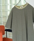 【フリークスストア/FREAK'S STORE】のビックシルエット カラー 細ボーダー 半袖 Tシャツ【限定展開】 25SS 人気、トレンドファッション・服の通販 founy(ファニー) ファッション Fashion レディースファッション Fashion for Women トップス・カットソー Cut & Sew Tops シャツ・ブラウス・オフィスカジュアル Elegant Blouses & Button-Ups ロングTシャツ・Tシャツ Longline T-Shirts & Tees 2025年 2025 2025春夏・S/S Spring/Summer 2025 SS25 ビッグ Big, Oversized ベーシック Basic, Essential ボーダー Border, Stripe 人気 Popular, Best Seller 半袖 Short Sleeve, Half Sleeve 吸水 Absorbent, Quick-Dry 夏 Summer S/S・春夏 SS, Spring/Summer, Warm Season thumbnail ベージュ×ブラック|ID: prp329100004694008 ipo3291000000033894106