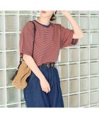 【フリークスストア/FREAK'S STORE】のビックシルエット カラー 細ボーダー 半袖 Tシャツ【限定展開】 25SS 人気、トレンドファッション・服の通販 founy(ファニー) ファッション Fashion レディースファッション Fashion for Women トップス・カットソー Cut & Sew Tops シャツ・ブラウス・オフィスカジュアル Elegant Blouses & Button-Ups ロングTシャツ・Tシャツ Longline T-Shirts & Tees 2025年 2025 2025春夏・S/S Spring/Summer 2025 SS25 ビッグ Big, Oversized ベーシック Basic, Essential ボーダー Border, Stripe 人気 Popular, Best Seller 半袖 Short Sleeve, Half Sleeve 吸水 Absorbent, Quick-Dry 夏 Summer S/S・春夏 SS, Spring/Summer, Warm Season thumbnail ネイビー×オレンジ|ID: prp329100004694008 ipo3291000000033894111