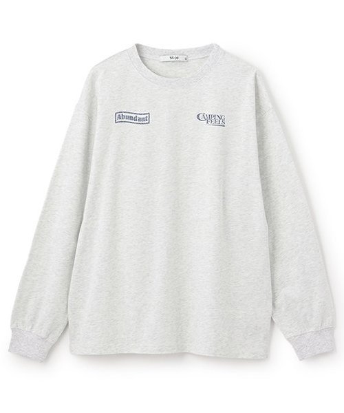 【その他のブランド/Other】のアソートグラフィック長袖Tシャツ【韓国ファッション】 インテリア・キッズ・メンズ・レディースファッション・服の通販 founy(ファニー) 　ファッション　Fashion　レディースファッション　Fashion for Women　トップス・カットソー　Cut & Sew Tops　シャツ・ブラウス・オフィスカジュアル　Elegant Blouses & Button-Ups　ロングTシャツ・Tシャツ　Longline T-Shirts & Tees　インナー　Innerwear　キャミワンピース　Cami Dress, Slip Dress　グラフィック　Graphic, Graphic Design　トレンド　Trend, Trending Now　プリント　Print, Printed Pattern　ボトム　Bottoms, Lower Wear　ローズ　Rose, Rose Motif　長袖　Long Sleeve, Full Sleeve　グレー|ID: prp329100004694025 ipo3291000000033894324