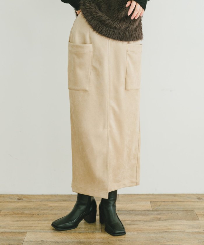 【アイテムズアーバンリサーチ/ITEMS URBAN RESEARCH】のフェイクスエードタイトスカート インテリア・キッズ・メンズ・レディースファッション・服の通販 founy(ファニー) https://founy.com/ ファッション Fashion レディースファッション Fashion for Women スカート Skirts 2024年 2024 2024-2025秋冬・A/W Autumn/Winter 2024–25 AW24–25 冬 Winter / This Winter おすすめ Recommended / Our Picks ジャケット Jacket, Outerwear スウェット / スエット Sweatshirt, Sweatwear ストレート Straight, Straight Cut スリット Slit, Slit Detail ビッグ Big, Oversized フロント Front, Front Design エレガント 上品 Elegant A/W・秋冬 Autumn/Winter |ID: prp329100004694041 ipo3291000000033894463