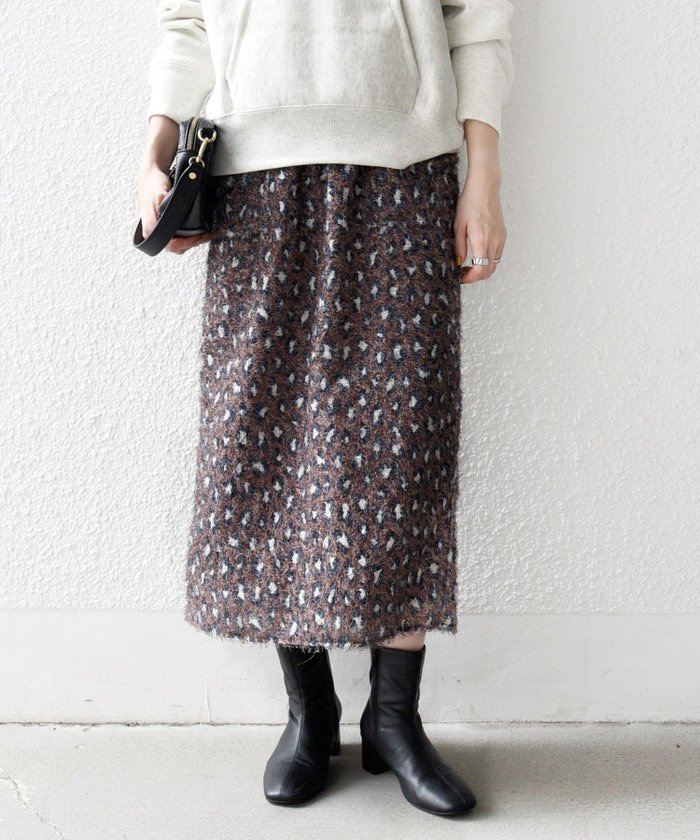 【シップス フォー ウィメン/SHIPS】のSHIPS any 手洗い可能 レオパード ジャカード Iライン イージー スカート インテリア・キッズ・メンズ・レディースファッション・服の通販 founy(ファニー) https://founy.com/ ファッション Fashion レディースファッション Fashion for Women スカート Skirts アニマル Animal Print 洗える Machine Washable シアー Sheer, See-Through ジャカード/ジャガード Jacquard, Woven Pattern スウェット / スエット Sweatshirt, Sweatwear スリット Slit, Slit Detail タートル Turtleneck, Turtle Collar トレンド Trend, Trending Now ドローコード Drawcord, Drawstring Cord プリント Print, Printed Pattern レオパード Leopard, Animal Print ロング Long, Long-Length おすすめ Recommended / Our Picks 2025年 2025 2025-2026秋冬・A/W Autumn/Winter 2025–26 AW25–26 |ID: prp329100004694093 ipo3291000000034479172