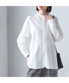 【シップス フォー ウィメン/SHIPS】の洗濯機可能 ピンタック バンド カラー シャツ 人気、トレンドファッション・服の通販 founy(ファニー) ファッション Fashion レディースファッション Fashion for Women トップス・カットソー Cut & Sew Tops シャツ・ブラウス・オフィスカジュアル Elegant Blouses & Button-Ups インナー Innerwear ヴィンテージ Vintage Style カーディガン Cardigan, Knitwear フロント Front, Front Design リラックス Relax, Relaxed Fit エレガント 上品 Elegant thumbnail オフホワイト|ID: prp329100004694101 ipo3291000000033894827