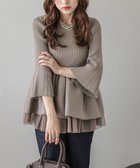 【ラジュール/Lajour】の2Wayペプラムニット 人気、トレンドファッション・服の通販 founy(ファニー) ファッション Fashion レディースファッション Fashion for Women トップス・カットソー Cut & Sew Tops ニット Knit Tops & Sweaters アクリル Acrylic Material スリーブ Sleeve, Long Sleeve / Short Sleeve チュール Tulip, Tulip Motif パール Pearl, Pearl Accent フェミニン Feminine, Girly フォルム Silhouette, Form フレア Flare, Flared ペプラム Peplum, Flared Hem エレガント 上品 Elegant 日本製 Made In Japan thumbnail モカ|ID: prp329100004694104 ipo3291000000033894849