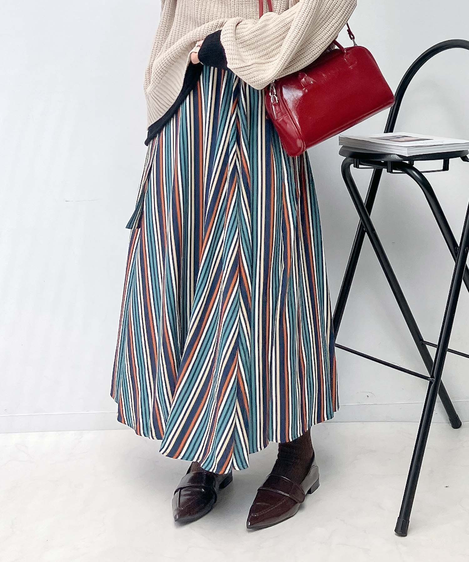 【アズノウアズ プラス/AS KNOW AS plus】の♪ベルト付属ボリュームロングスカート インテリア・キッズ・メンズ・レディースファッション・服の通販 founy(ファニー) 　ファッション　Fashion　レディースファッション　Fashion for Women　スカート　Skirts　ロングスカート　Long Skirts / Maxi & Midi Skirts　ベルト&ウエストマーク　Belts & Waist Accessories　ガーリー　Girly, Feminine Style　チェック　Check, Plaid, Tartan　定番　Standard, Basic Item　人気　Popular, Best Seller　無地　Plain, Solid Color　ロング　Long, Long-Length　再入荷　Restock / Back in Stock　マルチストラ2|ID: prp329100004694120 ipo3291000000034578125