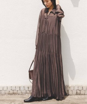 【ノーブル / スピック&スパン/NOBLE / Spick & Span】のヴィンテージオーガンプリーツワンピース 人気、トレンドファッション・服の通販 founy(ファニー) ファッション Fashion レディースファッション Fashion for Women ワンピース Dresses ロング Long, Long-Length 再入荷 Restock / Back in Stock |ID:prp329100004694125