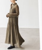 【ノーブル / スピック&スパン/NOBLE / Spick & Span】のヴィンテージオーガンプリーツワンピース 人気、トレンドファッション・服の通販 founy(ファニー) ファッション Fashion レディースファッション Fashion for Women ワンピース Dresses ロング Long, Long-Length 再入荷 Restock / Back in Stock thumbnail カーキ|ID: prp329100004694125 ipo3291000000033894975