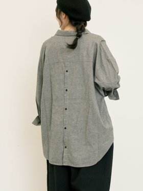 【サマンサモスモス/Samansa Mos2】の後ろ釦スキッパーチュニック 人気、トレンドファッション・服の通販 founy(ファニー) ファッション Fashion レディースファッション Fashion for Women トップス・カットソー Cut & Sew Tops シンプル Simple, Minimal スキッパー Skipper, Open Collar チュニック Tunic, Long Top |ID:prp329100004694133