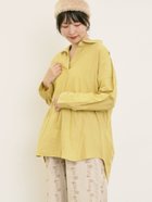 【サマンサモスモス/Samansa Mos2】の後ろ釦スキッパーチュニック 人気、トレンドファッション・服の通販 founy(ファニー) ファッション Fashion レディースファッション Fashion for Women トップス・カットソー Cut & Sew Tops シンプル Simple, Minimal スキッパー Skipper, Open Collar チュニック Tunic, Long Top thumbnail イエロー|ID: prp329100004694133 ipo3291000000033895012