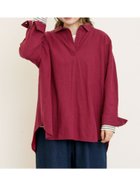【サマンサモスモス/Samansa Mos2】の後ろ釦スキッパーチュニック 人気、トレンドファッション・服の通販 founy(ファニー) ファッション Fashion レディースファッション Fashion for Women トップス・カットソー Cut & Sew Tops シンプル Simple, Minimal スキッパー Skipper, Open Collar チュニック Tunic, Long Top thumbnail パープル|ID: prp329100004694133 ipo3291000000033895014