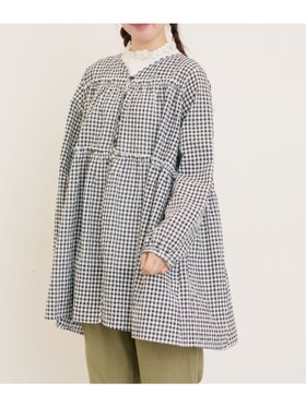 【サマンサモスモス/Samansa Mos2】の◎サッカーチェックチュニック 人気、トレンドファッション・服の通販 founy(ファニー) ファッション Fashion レディースファッション Fashion for Women トップス・カットソー Cut & Sew Tops サッカー Seersucker, Summer Fabric チェック Check, Plaid, Tartan チュニック Tunic, Long Top デニム Denim, Jeans Material リラックス Relax, Relaxed Fit レギンス Leggings, Stretch Pants |ID:prp329100004694135
