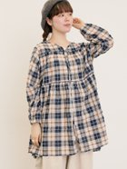 【サマンサモスモス/Samansa Mos2】の◎サッカーチェックチュニック 人気、トレンドファッション・服の通販 founy(ファニー) ファッション Fashion レディースファッション Fashion for Women トップス・カットソー Cut & Sew Tops サッカー Seersucker, Summer Fabric チェック Check, Plaid, Tartan チュニック Tunic, Long Top デニム Denim, Jeans Material リラックス Relax, Relaxed Fit レギンス Leggings, Stretch Pants thumbnail ベージュ|ID: prp329100004694135 ipo3291000000033895024