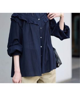 【スローブ イエナ/SLOBE IENA】 《WEB・一部店舗限定/追加》フリルピンタックブラウス人気、トレンドファッション・服の通販 founy(ファニー) ファッション Fashion レディースファッション Fashion for Women トップス・カットソー Cut & Sew Tops シャツ・ブラウス・オフィスカジュアル Elegant Blouses & Button-Ups 2025年 2025 2025-2026秋冬・A/W Autumn/Winter 2025–26 AW25–26 |ID:prp329100004694151