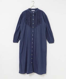 【サニーレーベル/Sonny Label / URBAN RESEARCH】のデニムフリルヨークワンピース 人気、トレンドファッション・服の通販 founy(ファニー) ファッション Fashion レディースファッション Fashion for Women ワンピース Dresses 2025年 2025 2025-2026秋冬・A/W Autumn/Winter 2025–26 AW25–26 冬 Winter / This Winter おすすめ Recommended / Our Picks シューズ Shoes, Footwear デニム Denim, Jeans Material トレンド Trend, Trending Now バランス Balance, Style Balance フリル Frill, Ruffle ロング Long, Long-Length 定番 Standard, Basic Item A/W・秋冬 Autumn/Winter |ID:prp329100004694175