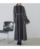 【アンデミュウ/Andemiu】の【選べる着丈】フロントレースキリカエワンピース 人気、トレンドファッション・服の通販 founy(ファニー) ファッション Fashion レディースファッション Fashion for Women ワンピース Dresses ジョーゼット Georgette, Semi-Sheer Fabric フェミニン Feminine, Girly フロント Front, Front Design レース Lace, Lace Fabric エレガント 上品 Elegant thumbnail チャコール|ID: prp329100004694203 ipo3291000000034644750