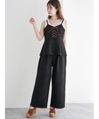 【ルディックパーク/LUDIC PARK】のSET スエードポンチレースアップキャミソール×ワイドパンツ 人気、トレンドファッション・服の通販 founy(ファニー) ファッション Fashion レディースファッション Fashion for Women パンツ Pants & Trousers インナー Innerwear キャミソール Camisole, Spaghetti Strap Top シアー Sheer, See-Through セットアップ Set-Up, Coordinated Outfit タートルネック Turtleneck, High Neck トレンド Trend, Trending Now フェミニン Feminine, Girly ポケット Pocket, Pocket Detail 羽織 Haori, Light Jacket レース Lace, Lace Fabric ロング Long, Long-Length ワイド Wide, Wide Fit thumbnail 黒|ID: prp329100004694206 ipo3291000000033895428