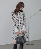 【アンデミュウ/Andemiu】のフロッキープリントシャツミニワンピース 人気、トレンドファッション・服の通販 founy(ファニー) ファッション Fashion レディースファッション Fashion for Women ワンピース Dresses おすすめ Recommended / Our Picks カフス Cuff Design カーディガン Cardigan, Knitwear ジャケット Jacket, Outerwear 切替 Switching, Contrast Panel thumbnail オフ|ID: prp329100004694208 ipo3291000000033895433