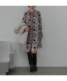 【アンデミュウ/Andemiu】のフロッキープリントシャツミニワンピース 人気、トレンドファッション・服の通販 founy(ファニー) ファッション Fashion レディースファッション Fashion for Women ワンピース Dresses おすすめ Recommended / Our Picks カフス Cuff Design カーディガン Cardigan, Knitwear ジャケット Jacket, Outerwear 切替 Switching, Contrast Panel thumbnail モカ|ID: prp329100004694208 ipo3291000000033895435