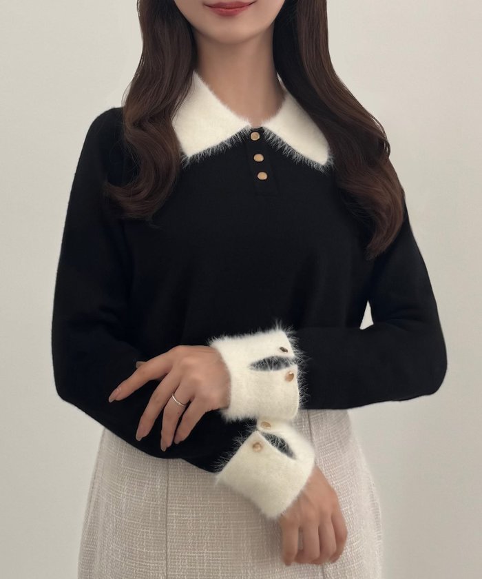【ジュノア/JUNOAH】のCENEA シャギーポロネックニットトップス インテリア・キッズ・メンズ・レディースファッション・服の通販 founy(ファニー) https://founy.com/ ファッション Fashion レディースファッション Fashion for Women トップス・カットソー Cut & Sew Tops ニット Knit Tops & Sweaters |ID: prp329100004694215 ipo3291000000033895495