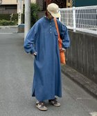 【コーナーズ/CORNERS】の【CORNERS by KR】デニムヘンリーネックワンピース 人気、トレンドファッション・服の通販 founy(ファニー) ファッション Fashion レディースファッション Fashion for Women ワンピース Dresses ウォッシュ Washed Finish コラボ Collaboration, Collab デニム Denim, Jeans Material トレンド Trend, Trending Now ロールアップ Roll-Up, Cuffed Hem thumbnail ブルー|ID: prp329100004694234 ipo3291000000034590432