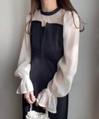 【ジュノア/JUNOAH】のFILLOU レースドッキングワンピース Bアイボリー|ID: prp329100004694243 ipo3291000000033895806