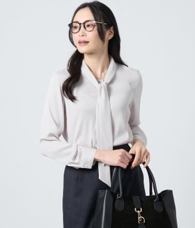 【ニューヨーカー/NEWYORKER】のバックサテンジョーゼット 長袖ボウタイブラウス 人気、トレンドファッション・服の通販 founy(ファニー) ファッション Fashion レディースファッション Fashion for Women トップス・カットソー Cut & Sew Tops シャツ・ブラウス・オフィスカジュアル Elegant Blouses & Button-Ups バッグ Bags エレガント 上品 Elegant オケージョン Occasion Wear 春 Spring ジャケット Jacket, Outerwear ジョーゼット Georgette, Semi-Sheer Fabric とろみ Fluid, Flowy Fabric 長袖 Long Sleeve, Full Sleeve フロント Front, Front Design S/S・春夏 SS, Spring/Summer, Warm Season 夏 Summer ビジネス 仕事 通勤 Business / Work / Commuting |ID:prp329100004694267