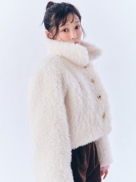 【リリーブラウン/Lily Brown】のバリエファーショートコート 人気、トレンドファッション・服の通販 founy(ファニー) ファッション Fashion レディースファッション Fashion for Women アウター Coat / Outerwear Collection コート・ロングコート・ピーコート Long Coats, Peacoats & More スマート Smart, Elegant フロント Front, Front Design 今季 This Season, Current Season 冬 Winter / This Winter 防寒 Cold Protection, Winter-Ready |ID:prp329100004694394