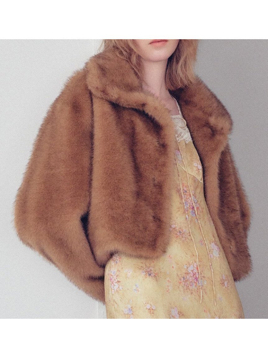 【リリーブラウン/Lily Brown】のバリエファーショートコート インテリア・キッズ・メンズ・レディースファッション・服の通販 founy(ファニー) 　ファッション　Fashion　レディースファッション　Fashion for Women　アウター　Coat / Outerwear Collection　コート・ロングコート・ピーコート　Long Coats, Peacoats & More　スマート　Smart, Elegant　フロント　Front, Front Design　今季　This Season, Current Season　冬　Winter / This Winter　防寒　Cold Protection, Winter-Ready　CML[038]|ID: prp329100004694394 ipo3291000000034073972