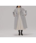 【ナチュラル ビューティー ベーシック/NATURAL BEAUTY BASIC】のビッグカラーダブルチェスターコート 人気、トレンドファッション・服の通販 founy(ファニー) ファッション Fashion レディースファッション Fashion for Women アウター Coat / Outerwear Collection コート・ロングコート・ピーコート Long Coats, Peacoats & More チェスターコート・ロング丈アウター Chester Coats / Chesterfield Long Coats チェスターコート Chester Coat, Long Coat フレア Flare, Flared マーブル Marble, Marble Pattern エレガント 上品 Elegant 人気 Popular, Best Seller 定番 Standard, Basic Item thumbnail グレー|ID: prp329100004694415 ipo3291000000034770084