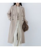 【ナチュラル ビューティー ベーシック/NATURAL BEAUTY BASIC】のビッグカラーダブルチェスターコート 人気、トレンドファッション・服の通販 founy(ファニー) ファッション Fashion レディースファッション Fashion for Women アウター Coat / Outerwear Collection コート・ロングコート・ピーコート Long Coats, Peacoats & More チェスターコート・ロング丈アウター Chester Coats / Chesterfield Long Coats チェスターコート Chester Coat, Long Coat フレア Flare, Flared マーブル Marble, Marble Pattern エレガント 上品 Elegant 人気 Popular, Best Seller 定番 Standard, Basic Item thumbnail ラテベージュ|ID: prp329100004694415 ipo3291000000034770086