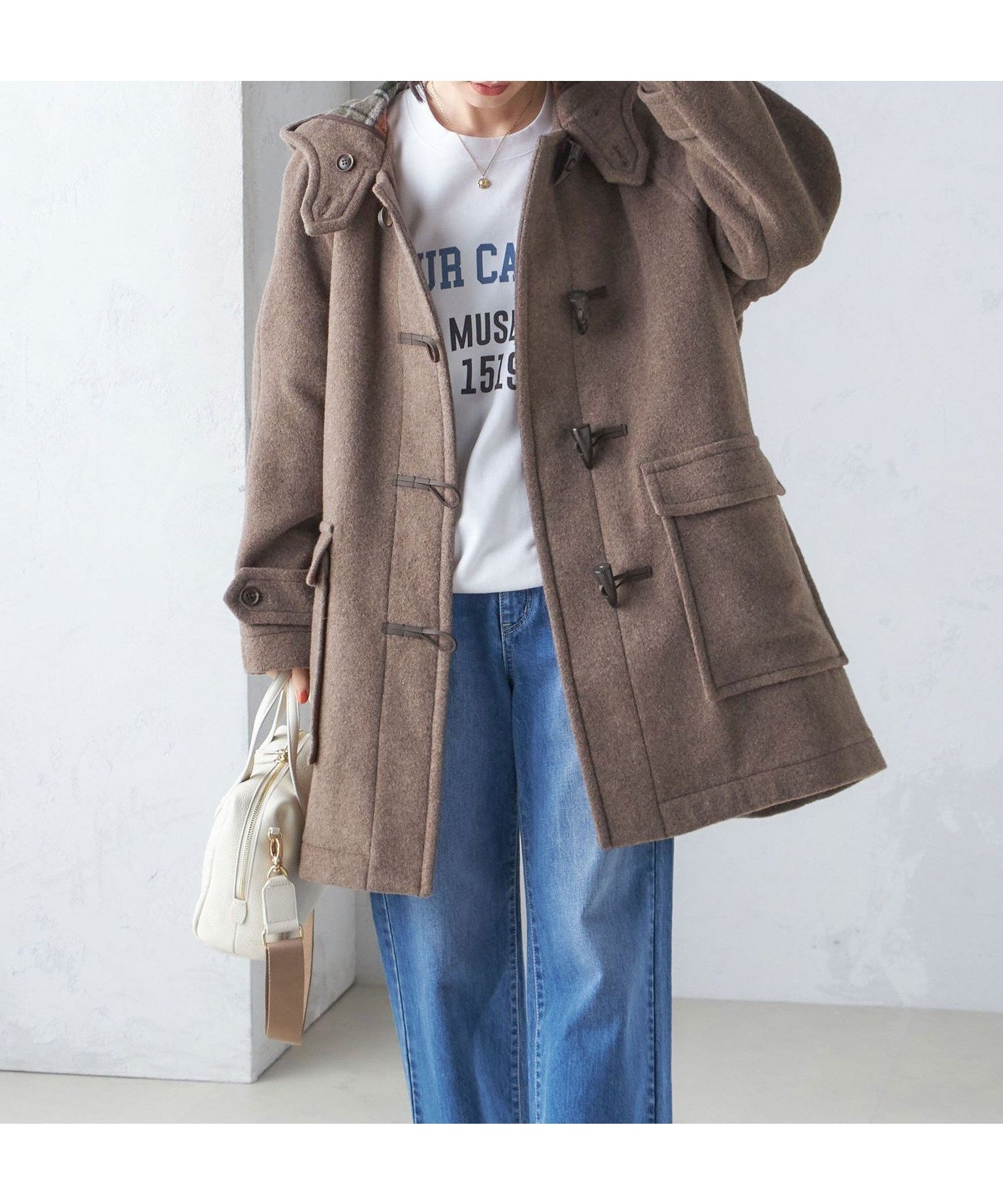 【シップス フォー ウィメン/SHIPS】の【SHIPS別注】LONDON TRADITION DUFFLE COAT インテリア・キッズ・メンズ・レディースファッション・服の通販 founy(ファニー) 　ファッション　Fashion　レディースファッション　Fashion for Women　アウター　Coat / Outerwear Collection　コート・ロングコート・ピーコート　Long Coats, Peacoats & More　ダッフルコート　Duffle Coats　スラックス　Slacks, Dress Pants　スリット　Slit, Slit Detail　スリーブ　Sleeve, Long Sleeve / Short Sleeve　ダッフルコート　Duffle Coat, Toggle Coat　デニム　Denim, Jeans Material　別注　Limited Edition, Custom Order　ミドル　Middle Length, Mid Height　ロンドン　London Style, British Inspired　ブラウン|ID: prp329100004694426 ipo3291000000033897304