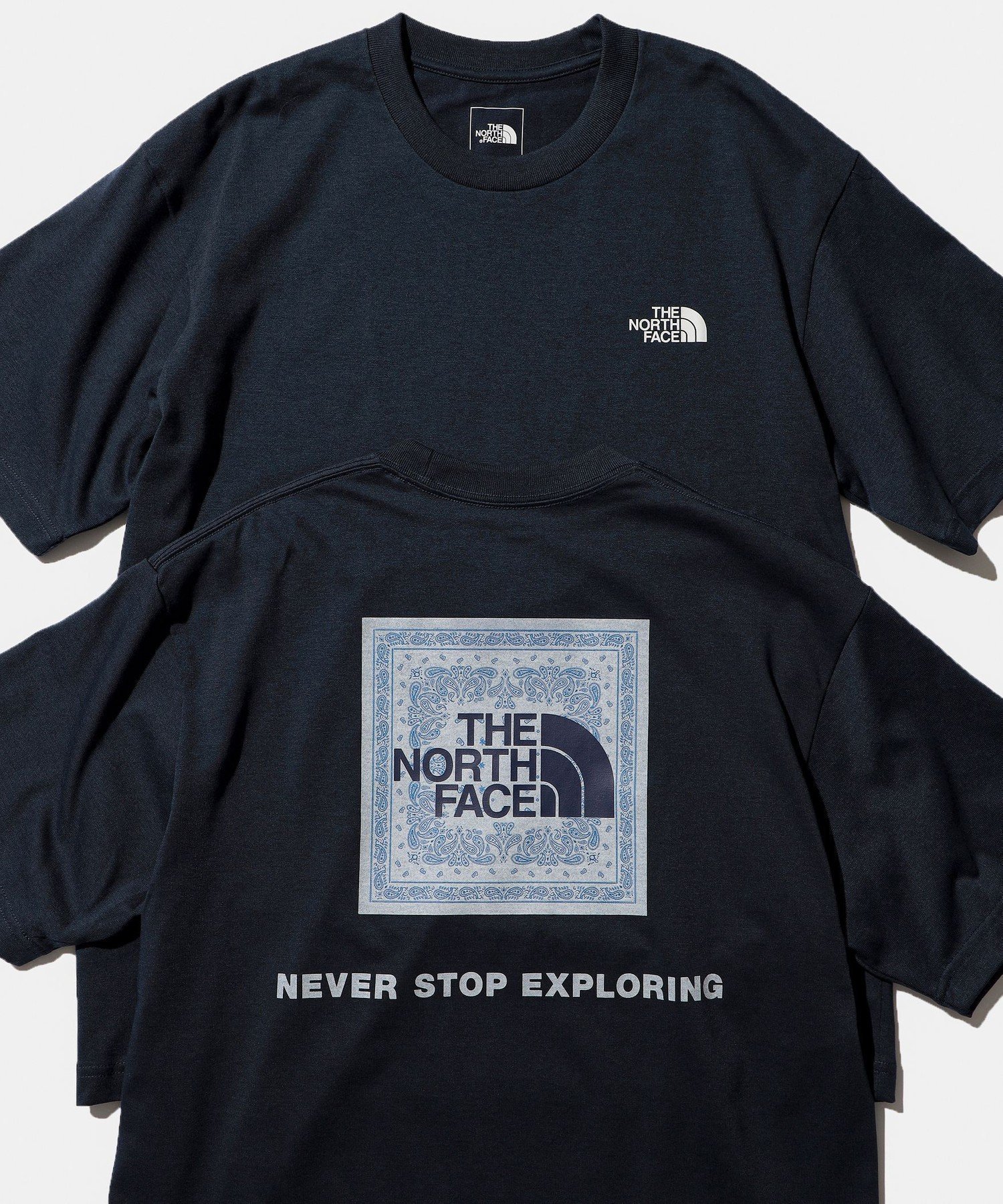 【ビームス/BEAMS / MEN】のTHE NORTH FACE / ショートスリーブ バンダナ スクエア ロゴ Tシャツ 25SS フェス アウトドア 速乾性 インテリア・キッズ・メンズ・レディースファッション・服の通販 founy(ファニー) 　ファッション　Fashion　メンズファッション　Fashion for Men　2025年　2025　2025春夏・S/S　Spring/Summer 2025 SS25　アウトドア　Outdoor Clothing　ショート　Short, Short Length　スクエア　Square, Square Shape　スリーブ　Sleeve, Long Sleeve / Short Sleeve　バンダナ　Bandana, Head Scarf　プリント　Print, Printed Pattern　人気　Popular, Best Seller　夏　Summer　定番　Standard, Basic Item　アーバンネイビー|ID: prp329100004694431 ipo3291000000033897350